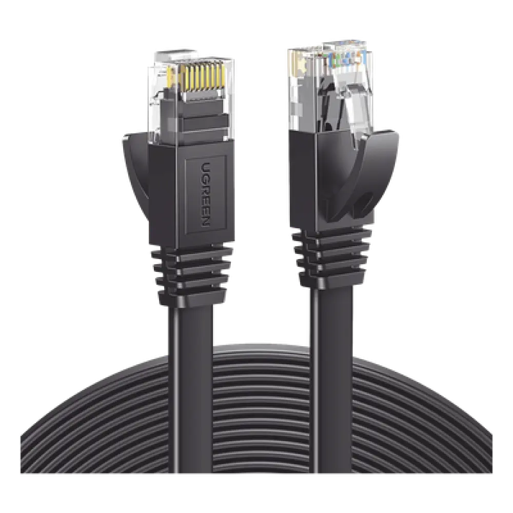 Cable Ethernet Plano UTP Cat6 / 5 m (16.40 pies) / 600 MHz / 1000 Mbps / 26AWG CCA / RJ45 Dorado