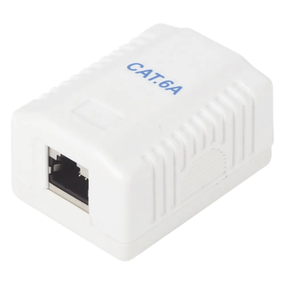 Caja de Pared / 1 Puerto / Cat6A Blindado / T568A/B / 125 VAC / 1.5 A / 750 Ciclos / 0.131 ft x 0.131 ft