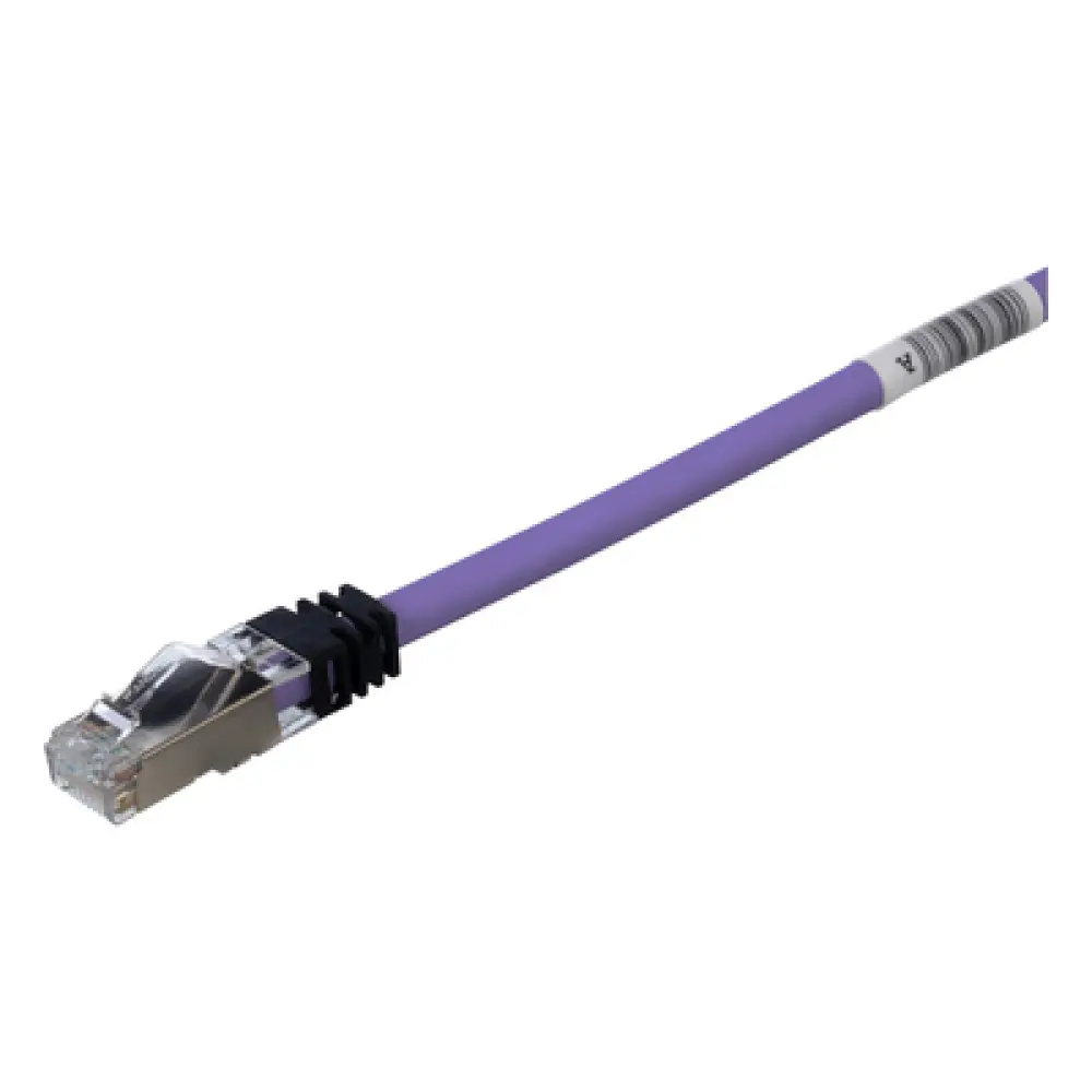 Patch Cord Cat6A / Blindado S/FTP / 26 AWG / 3.05 m (10 pies) / CM/LS0H / Violeta