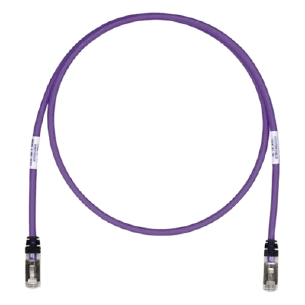 Patch Cord Cat6A / Blindado S/FTP / 26 AWG / 3.05 m (10 pies) / CM/LS0H / Violeta