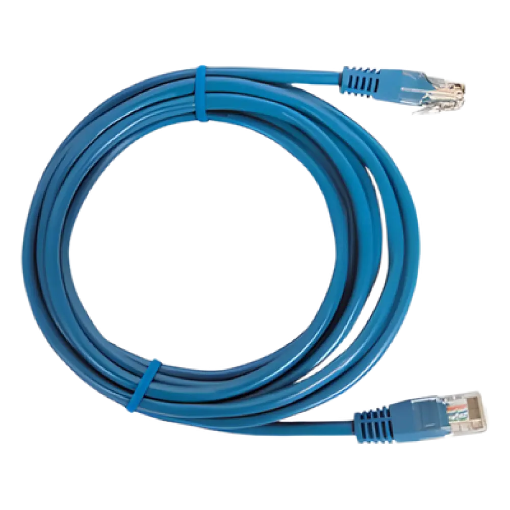 Cable de Parcheo UTP Cat5e / 0.5 m (1.64 ft) / Azul / RJ45 / 100 Ohm