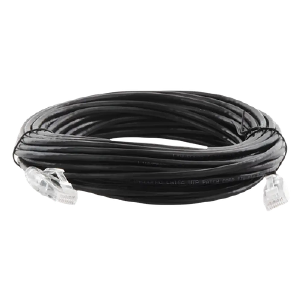 Cable de Parcheo Slim UTP Cat6A / 10 m (32.81 ft) / 28 AWG / RJ45 / Negro