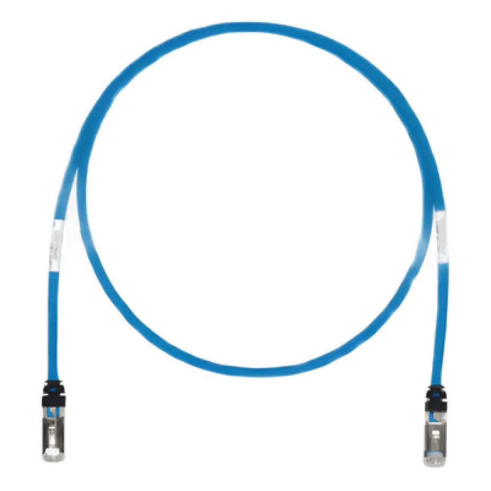 Patch Cord Cat6A / S/FTP Blindado / 26 AWG / 500 MHz / 4.57 m (15 ft) / CM/LS0H / Azul