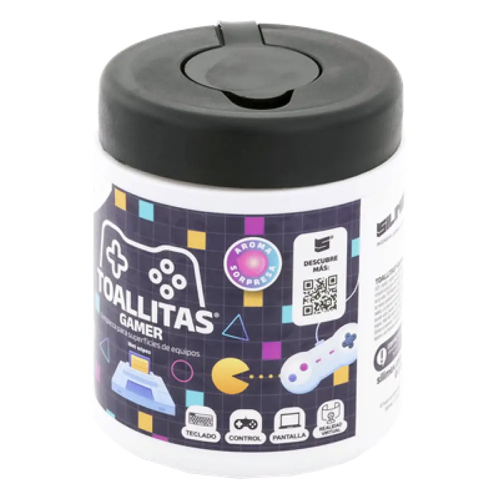 Toallitas de Limpieza / Antiestáticas / Antibacteriales / 30 Unidades / Aroma Chicle