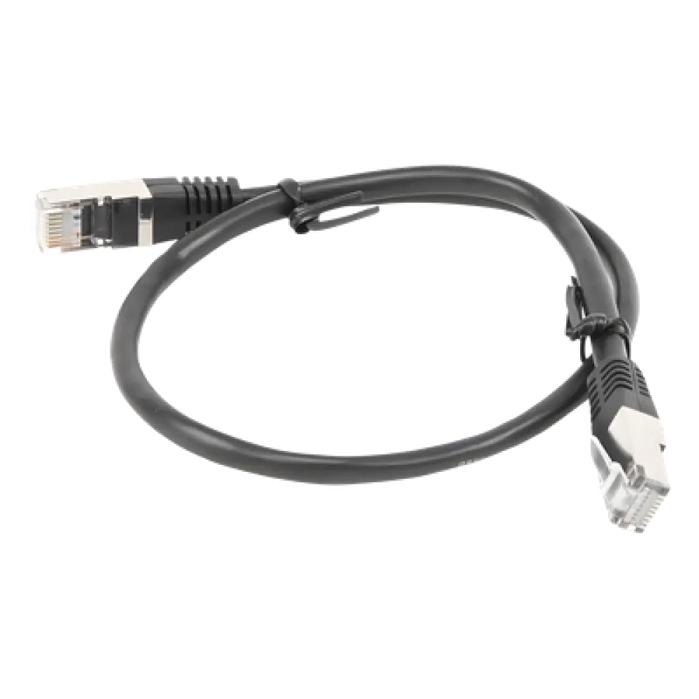 Cable de Parcheo FTP / Cat5e / 0.5m (1.64 ft) / Blindaje Global / RJ45 / Negro