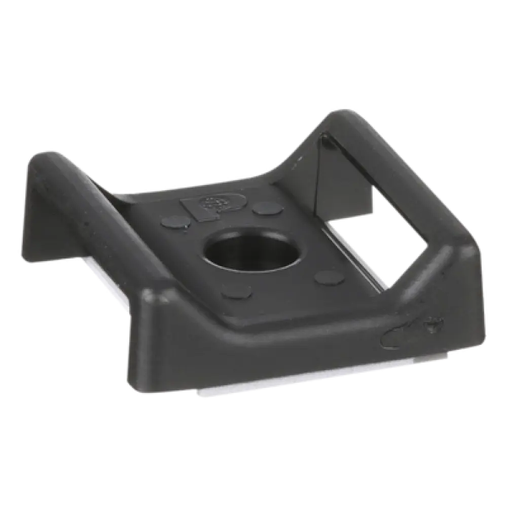 Sujetador para Cable con Adhesivo / 28.5 x 28.5 mm (1.12 x 1.12 in) / Nylon 6.6 / Interior / Paquete 100 pz