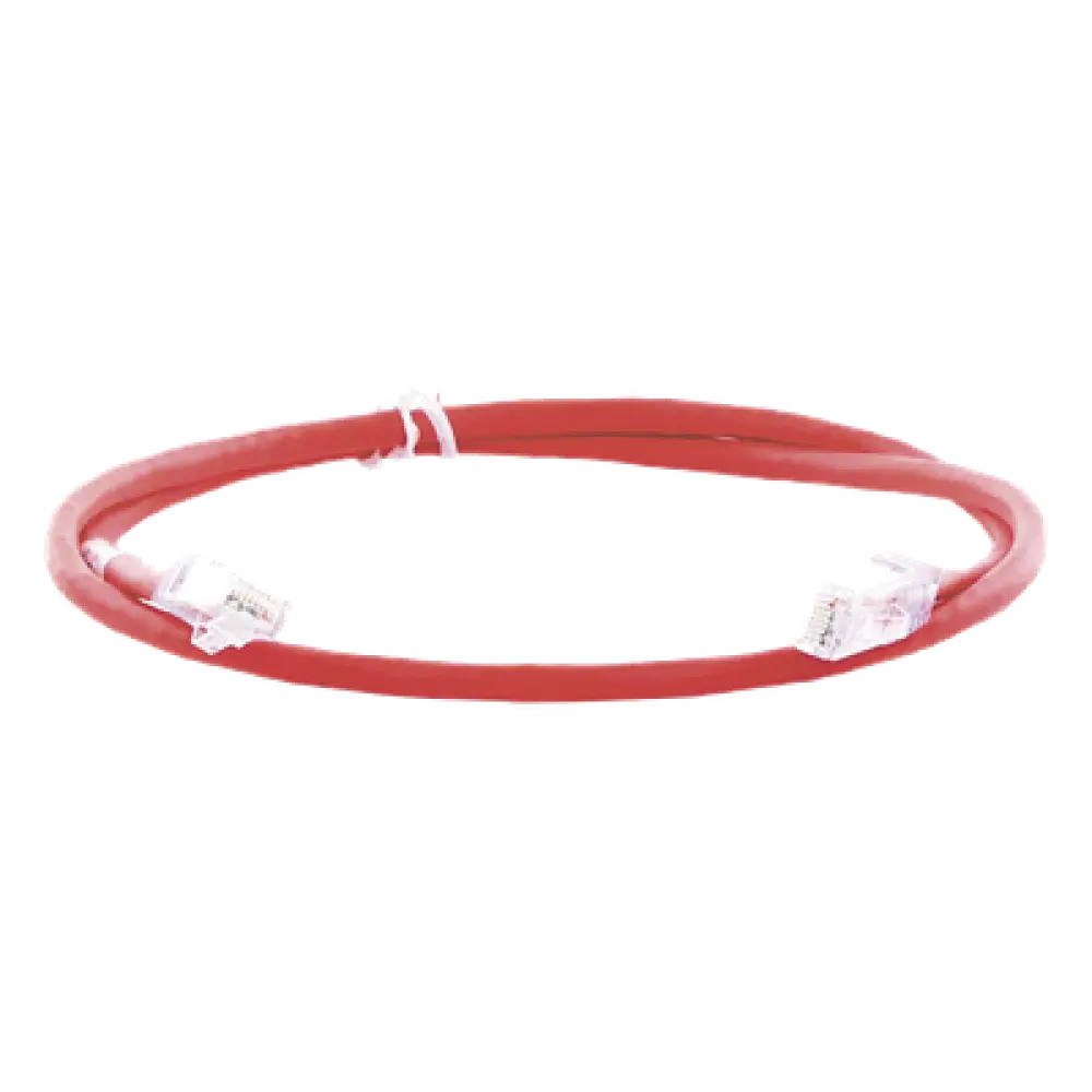 Cable de Parcheo UTP / Cat 6 Clase E / 0.90 m (3 ft) / 24 AWG / CM / T568B / Rojo