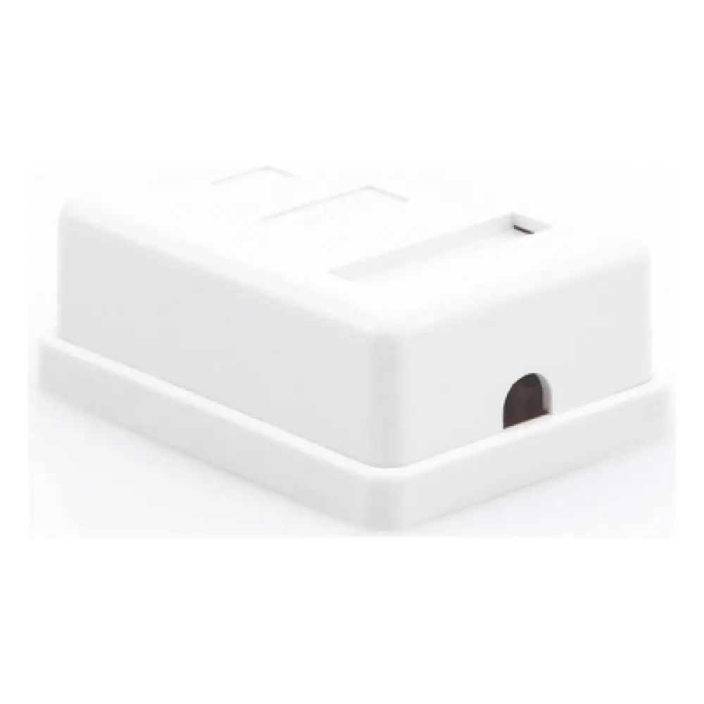 Caja de Pared / 1 Puerto Keystone / Cat5e / T568A-B / UL 94V-0