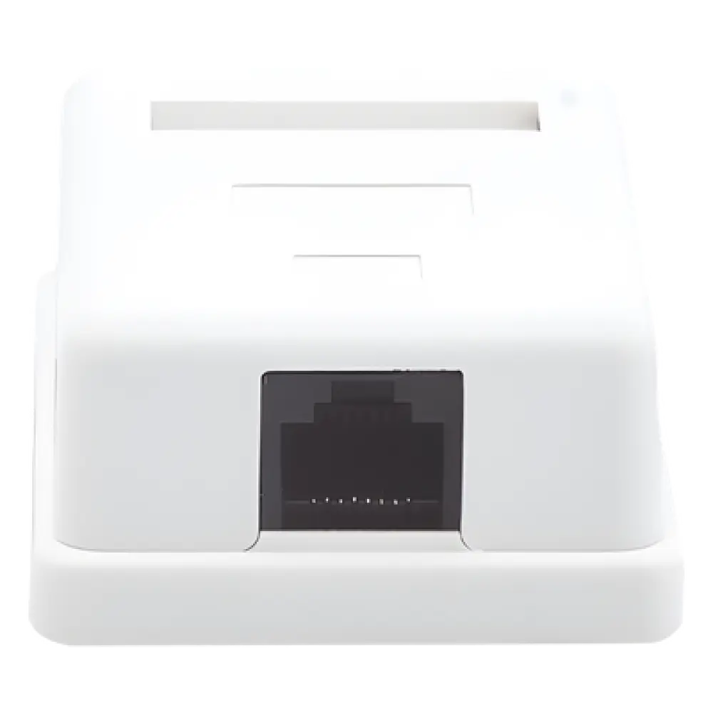 Caja de Pared / 1 Puerto Keystone / Cat5e / T568A-B / UL 94V-0