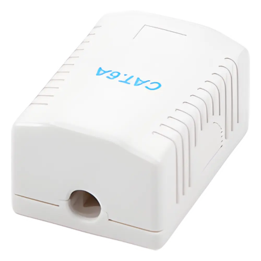 Caja de Pared / 1 Puerto / Cat6A / UTP Sin Blindaje / T568A/B / 125 VAC / 1.5 A / AWG 23-26