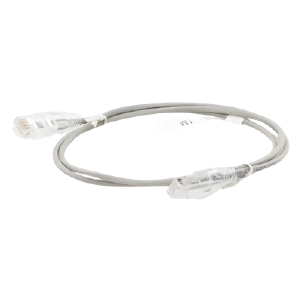 Cable de Parcheo Slim UTP Cat6 / 1 Metro (3.28 Pies) / 28 AWG / RJ45 Chapado en Oro / 10 Gbps
