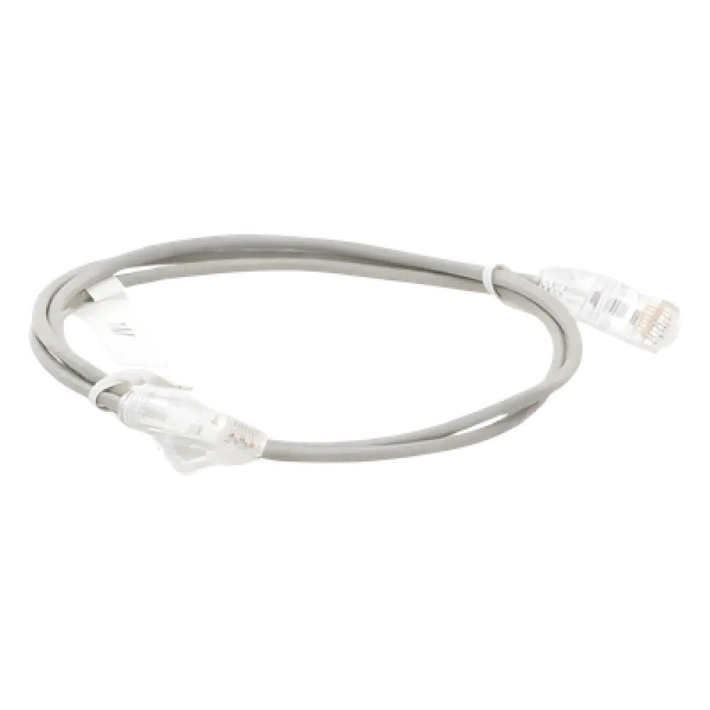 Cable de Parcheo Slim UTP Cat6 / 1 Metro (3.28 Pies) / 28 AWG / RJ45 Chapado en Oro / 10 Gbps