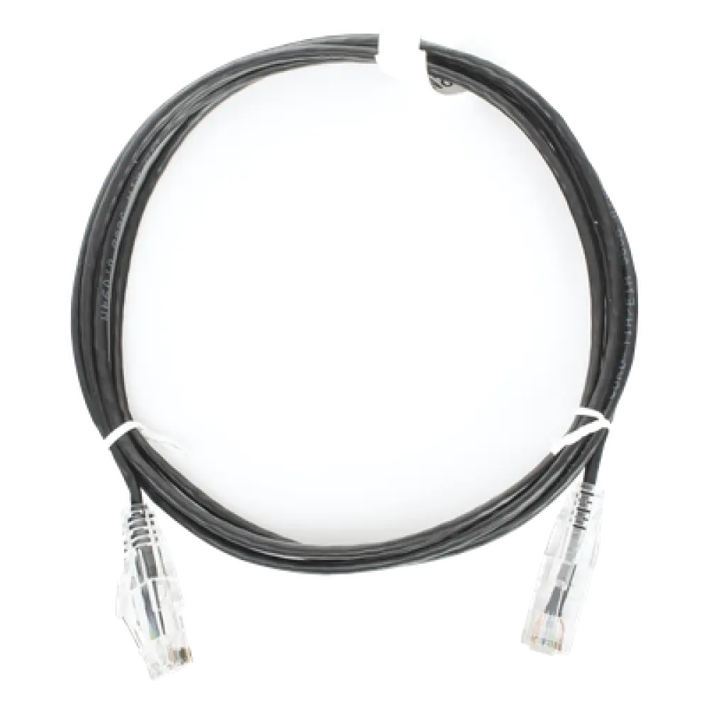 Cable de Parcheo Slim UTP Cat6 / 28 AWG / 2 m (6.56 ft) / 1 Gbps / RJ45 Chapado en Oro