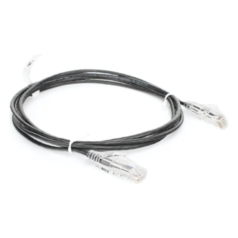 Cable de Parcheo Slim UTP Cat6 / 28 AWG / 2 m (6.56 ft) / 1 Gbps / RJ45 Chapado en Oro