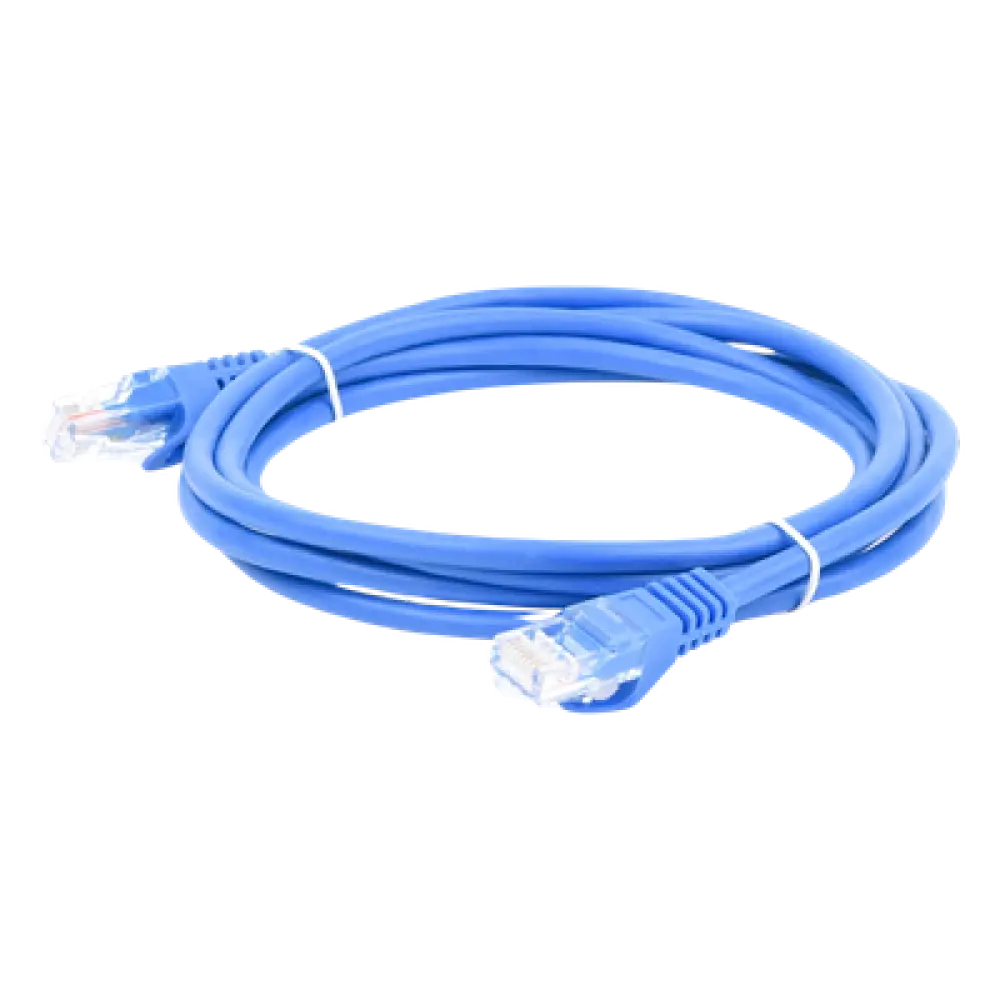 Cable de Parcheo UTP Cat5e / 2 m (6.56 ft) / Azul / 1 Gbps / RJ45