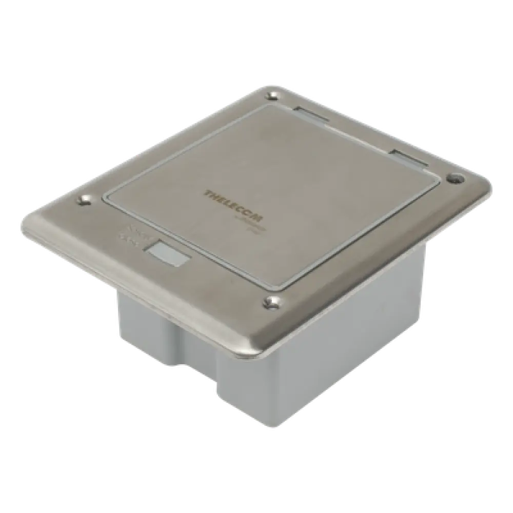 Caja de Piso / IP66 Cerrada / 120 kg Carga / 17.4x14.3x8 cm / Aluminio / TIA/EIA