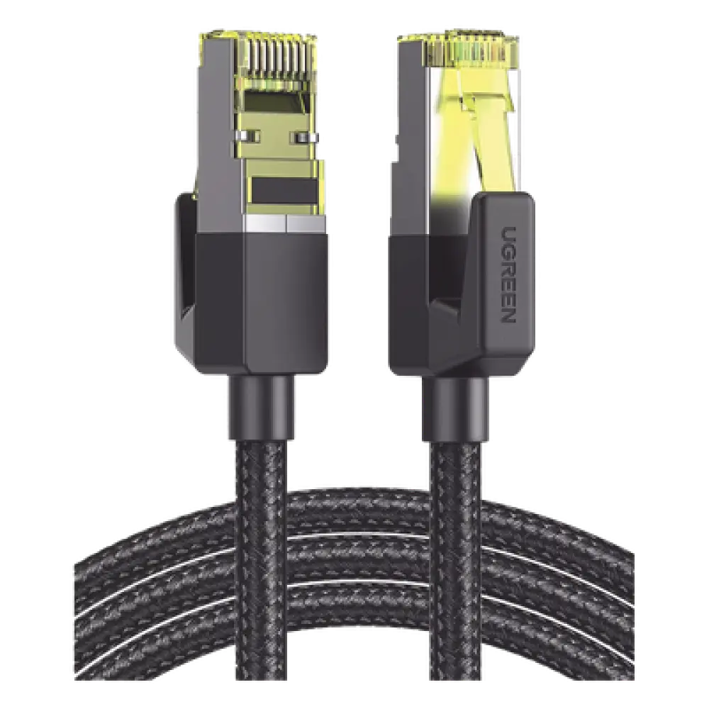 Cable Ethernet / Cat7 / F/FTP / 10 Gbps / 600 MHz / 1 m (3.28 ft) / Malla Nylon