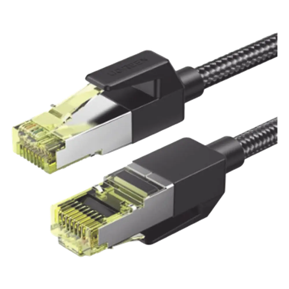 Cable Ethernet / Cat7 / F/FTP / 10 Gbps / 600 MHz / 1 m (3.28 ft) / Malla Nylon