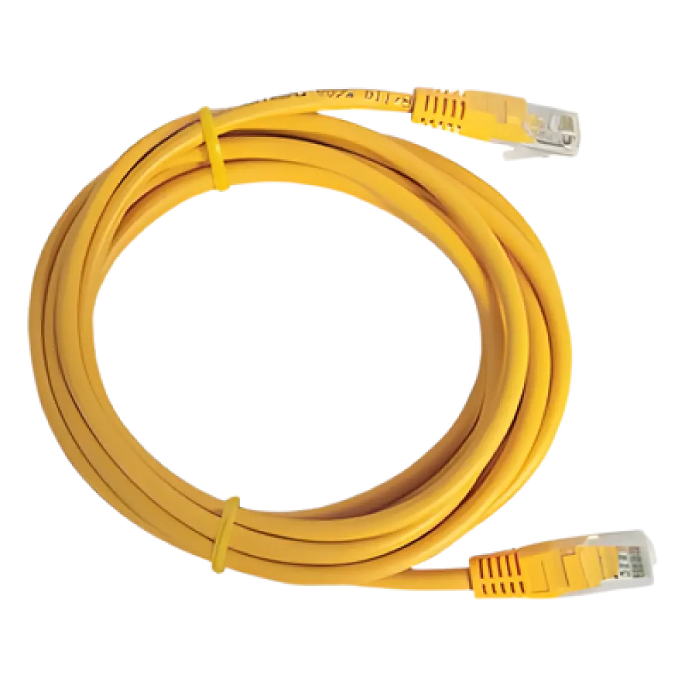 Cable de Parcheo UTP Cat6 / 3.0 m (9.84 ft) / 1 Gbps+ / RJ45 / Amarillo