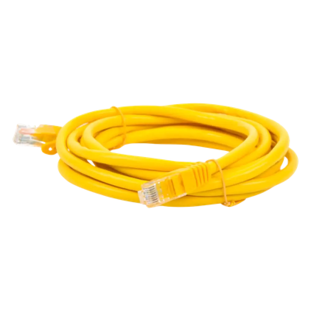 Cable de Parcheo UTP Cat6 / 3.0 m (9.84 ft) / 1 Gbps+ / RJ45 / Amarillo