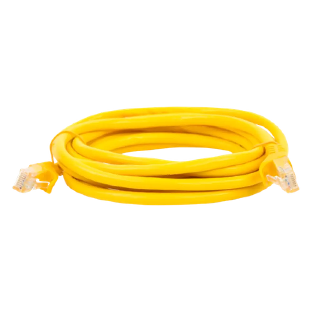 Cable de Parcheo UTP Cat6 / 3.0 m (9.84 ft) / 1 Gbps+ / RJ45 / Amarillo