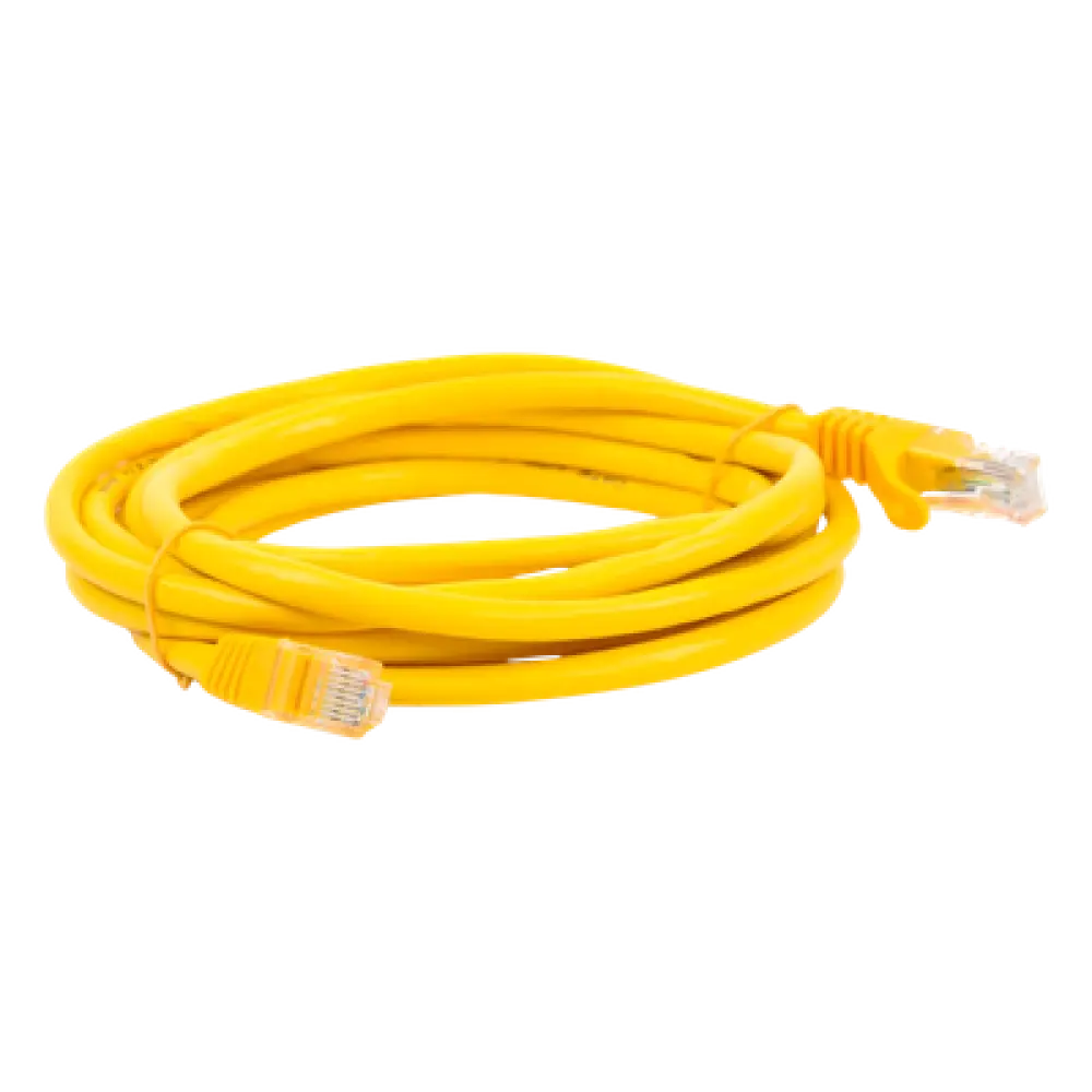 Cable de Parcheo UTP Cat6 / 3.0 m (9.84 ft) / 1 Gbps+ / RJ45 / Amarillo