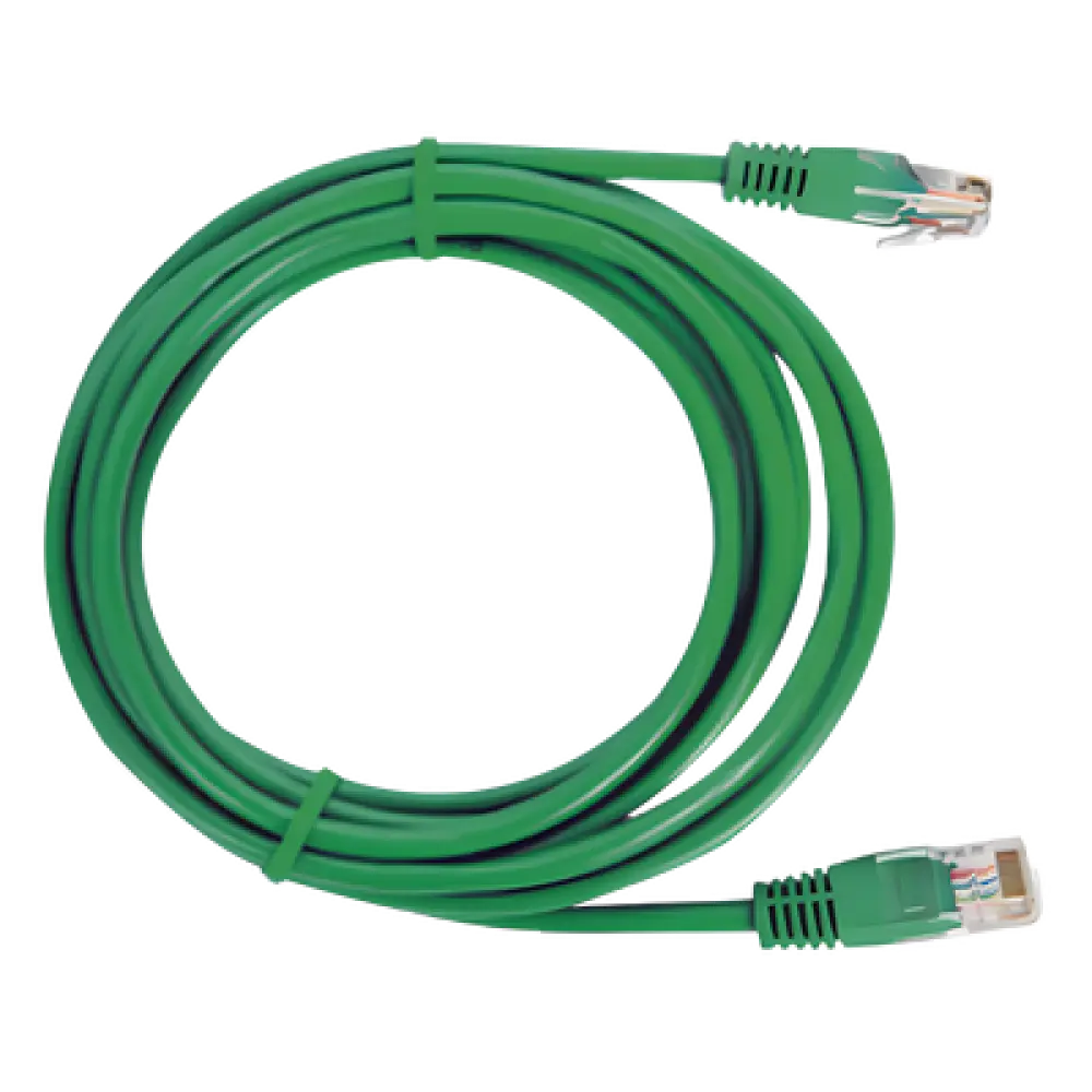 Cable de Parcheo UTP Cat6 / 2 Metros (6.56 Pies) / Verde / RJ45 / 1 Gbps