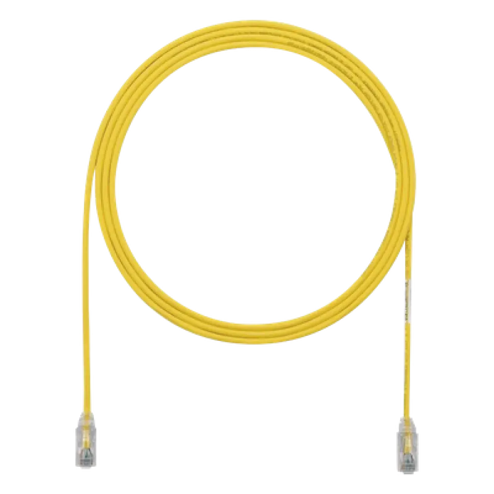 Cable de Parcheo UTP / Cat6 / 28 AWG / 1.52 m (5 ft) / Alta Densidad / Amarillo