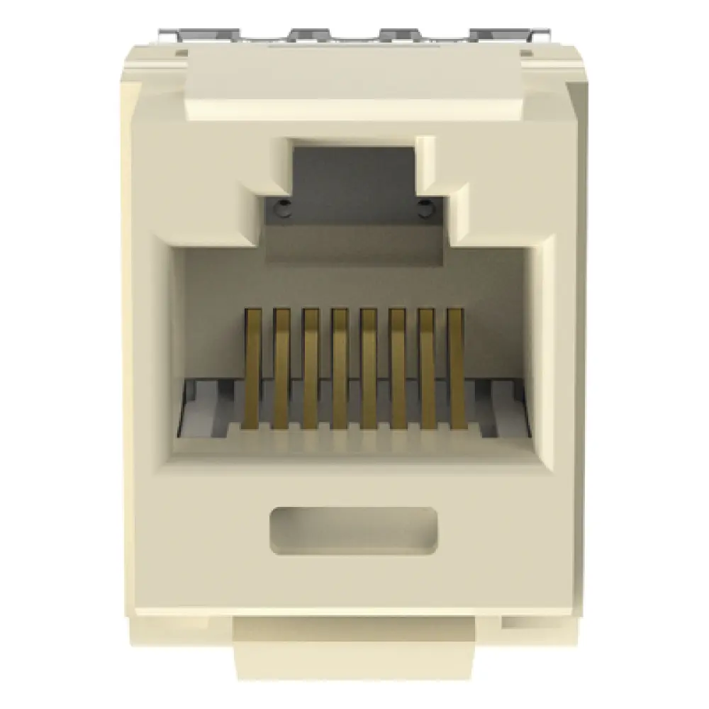 Conector Jack Keystone / Cat 6 / 8P8C / Terminación 110 / Marfil / -10°C a 65°C / 250 MHz