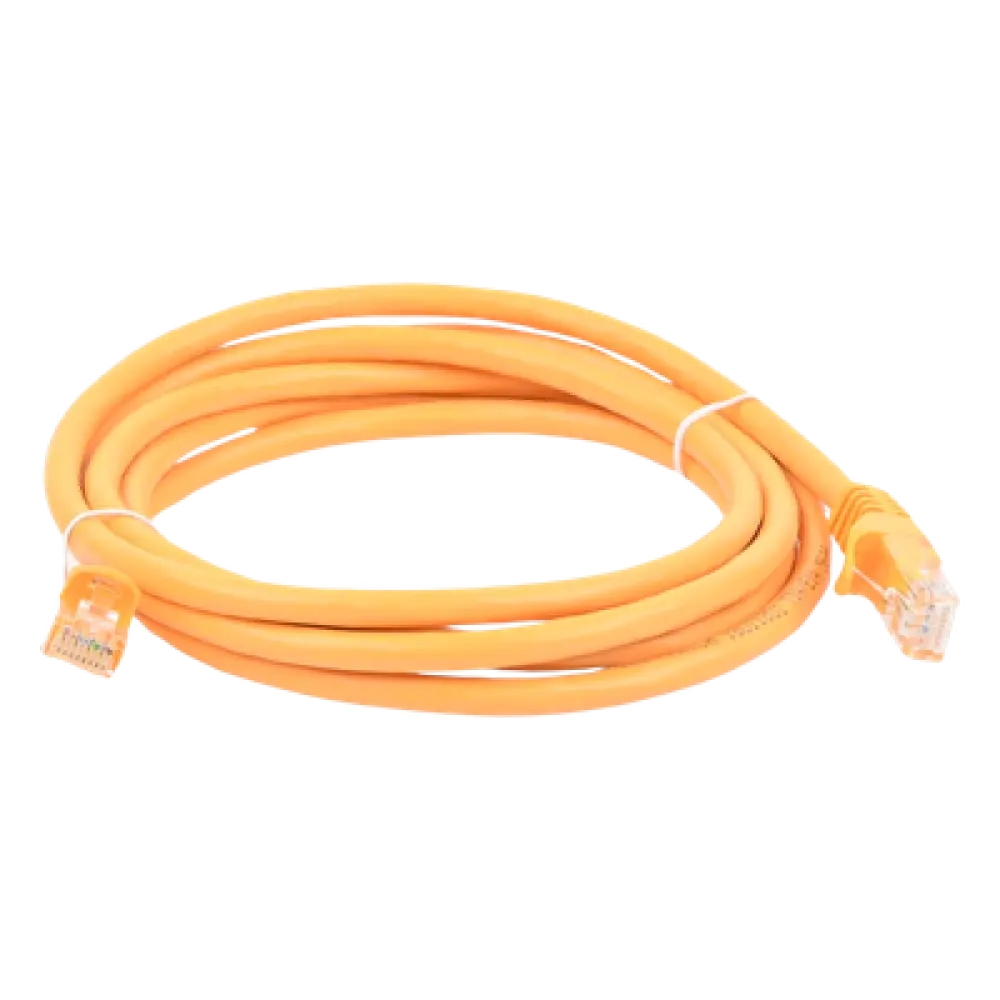 Cable de Parcheo UTP Cat6 / 2 Metros (6.56 Pies) / Amarillo / 10 Gbps / RJ45