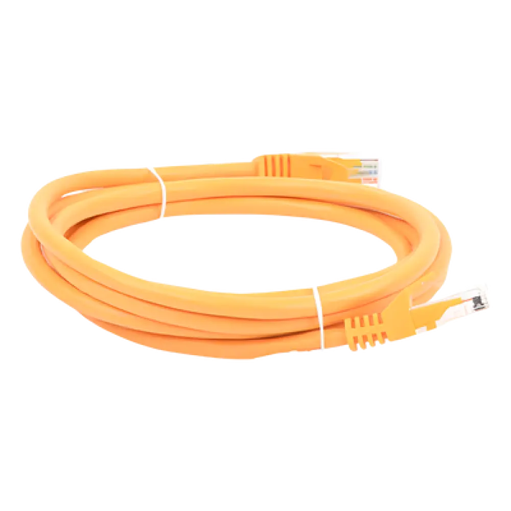 Cable de Parcheo UTP Cat6 / 2 Metros (6.56 Pies) / Amarillo / 10 Gbps / RJ45