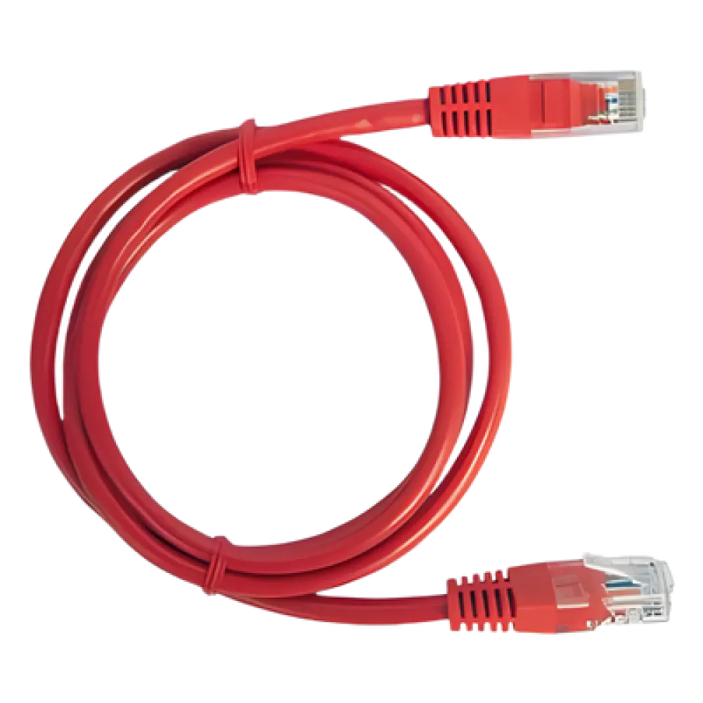Cable de Parcheo UTP Cat5e / 1 Metro (3.28 Pies) / RJ45 / 100 Ohm / Rojo