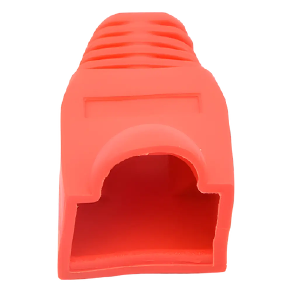 Capa Plástica para Conectores RJ45 / 27.5 mm Largo / 6.0 mm Diámetro Compatible / Color Rojo