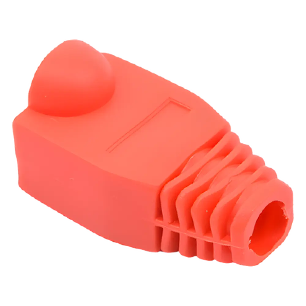 Capa Plástica para Conectores RJ45 / 27.5 mm Largo / 6.0 mm Diámetro Compatible / Color Rojo