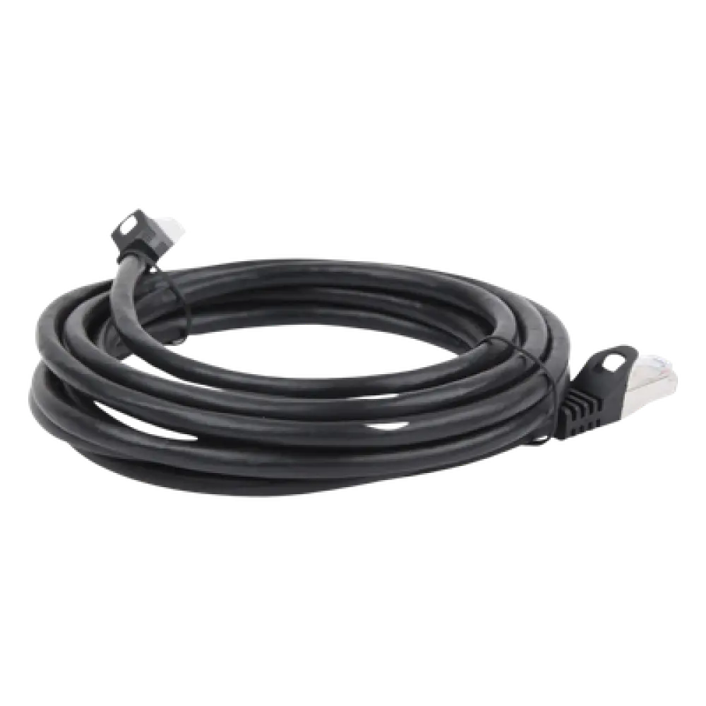 Cable de Parcheo FTP / Cat6 / 3.0m (9.84 pies) / Blindaje Global / RJ45 / Negro