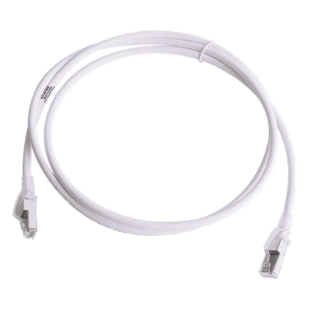 Patch Cord Cat6A S/FTP / 1.5m (5ft) / Blindado 360° / CM/LS0H / Alta Densidad / Blanco