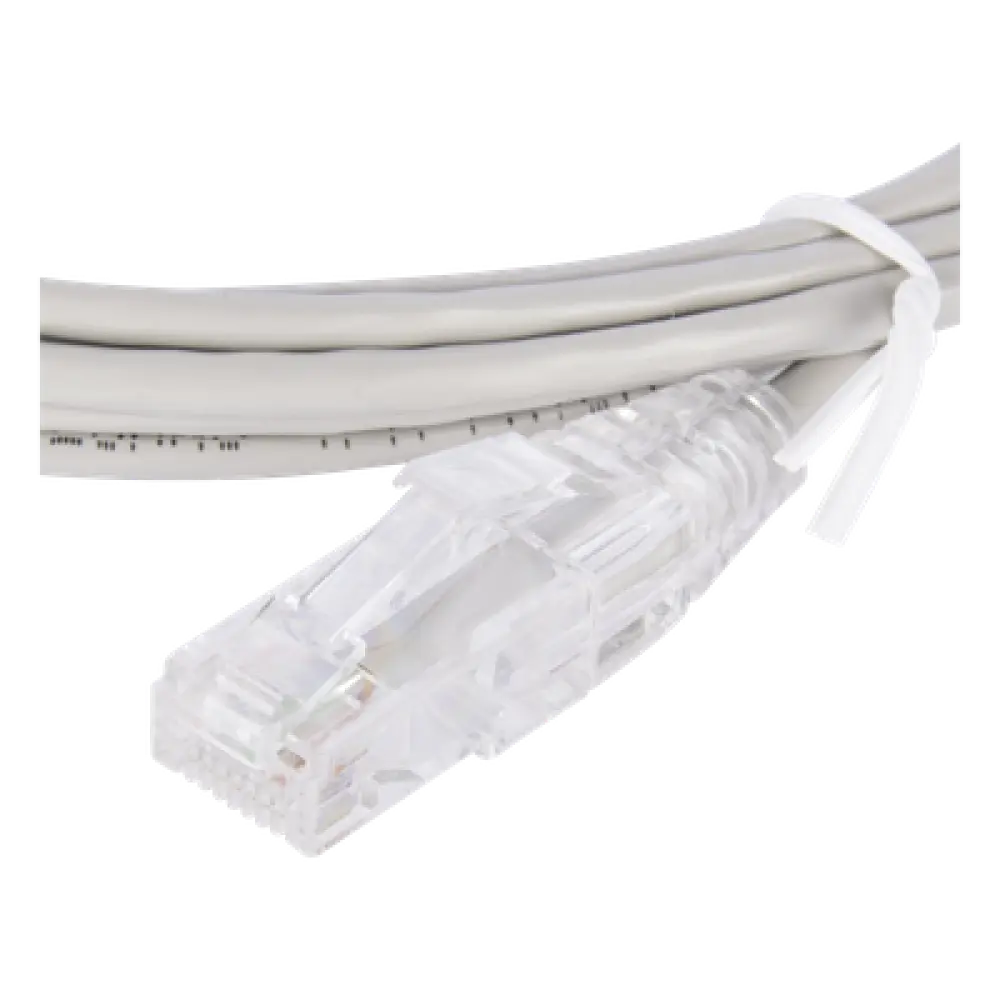 Cable de Parcheo Slim UTP Cat6 / 2 m (6.56 ft) / 28 AWG / 1 Gbps / RJ45 / Gris