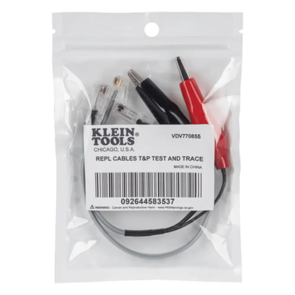 Cables de Repuesto para Probador de Red / Tone & Probe / RJ45-RJ45 / RJ11-Cocodrilo / 5.9'' (15 cm) / PVC-Policarbonato