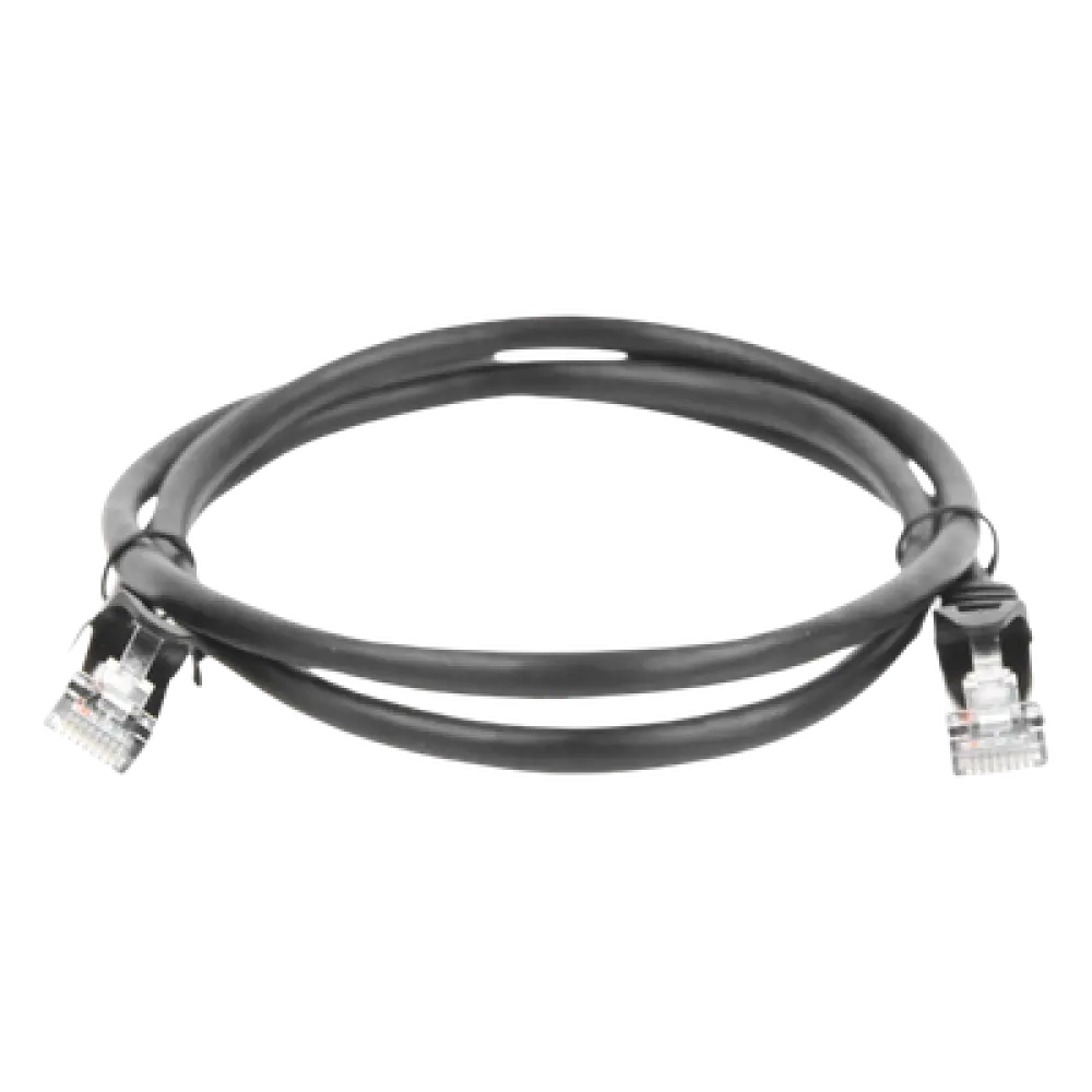 Cable de Parcheo FTP Cat5e / 1 m (3.28 ft) / 10/100Base-T/TX / Blindaje Global / Negro