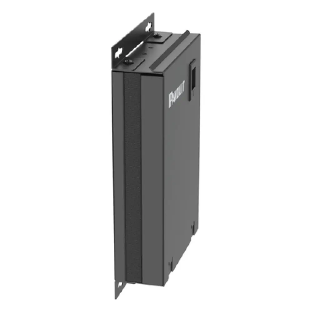 Caja de Consolidación / 12 Puertos Mini-Com / Acero / 287x181.6x63 mm / 0.94x0.60x0.21 ft / Negro