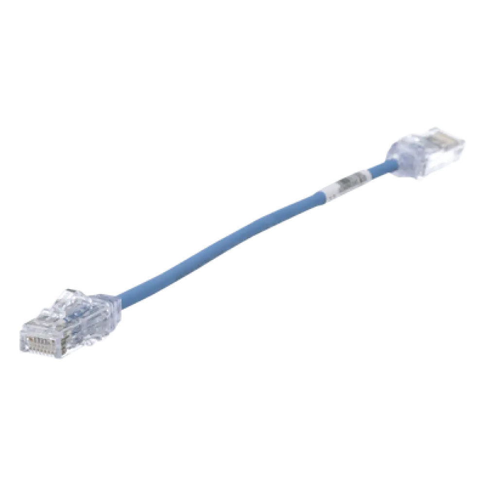 Cable de Parcheo UTP / Cat6 / 28AWG Diámetro Reducido / 20 cm (0.66 ft) / Azul