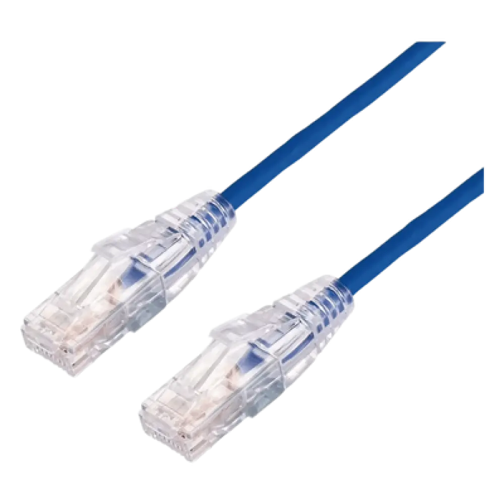 Cable de Parcheo Slim UTP Cat6A / 7 m (22.97 ft) / 28 AWG / RJ45 / Azul