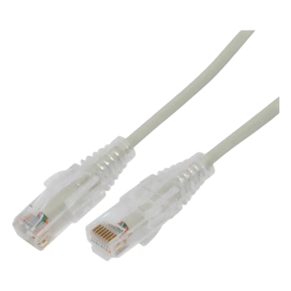 Cable de Parcheo Slim UTP Cat6A / 5 m (16.40 ft) / 28 AWG / Gris / RJ45