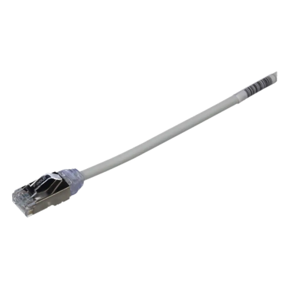 Patch Cord Cat6A / 28 AWG Diámetro Reducido / S/FTP Blindado / CM/LS0H / 3 m (9.84 ft) / Gris