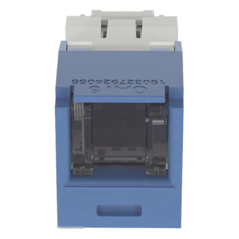Conector Jack RJ45 / Categoría 6 / 8 Posiciones 8 Cables / Terminación Sin Herramienta / Color Azul