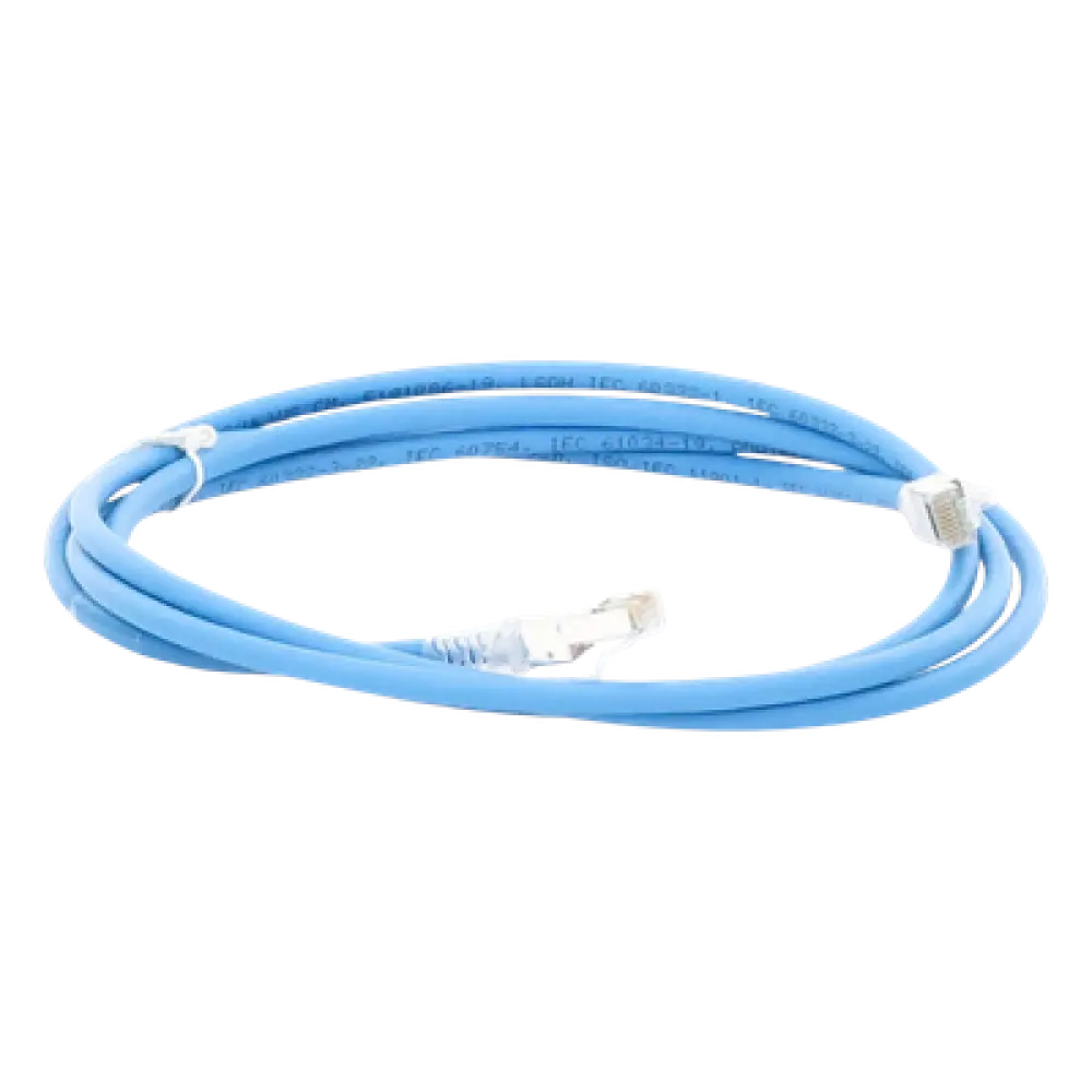 Patch Cord Cat6A S/FTP / 7 Pies (2.13 m) / CM/LS0H / Blindaje 360° / UL2043 / Alta Densidad