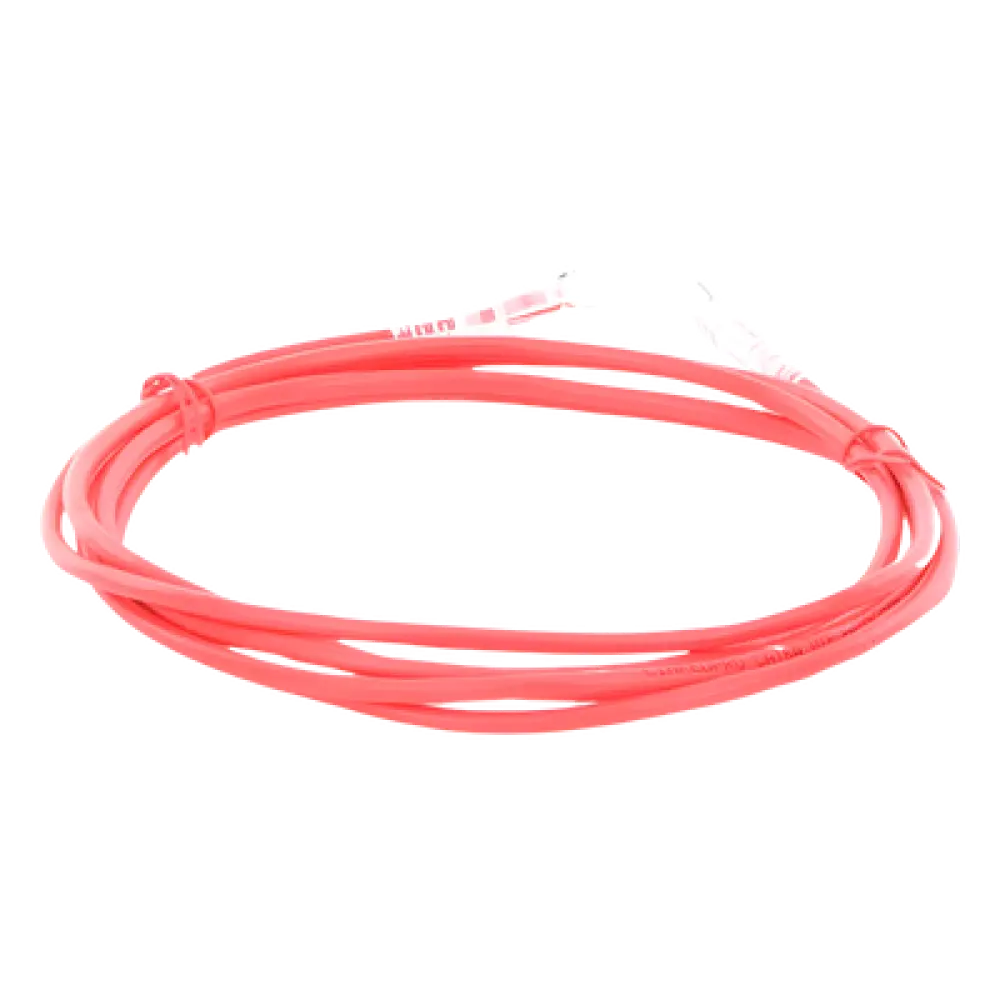 Cable de Parcheo Slim UTP Cat6A / 2 Metros (6.56 Pies) / 28 AWG / Rojo / RJ45