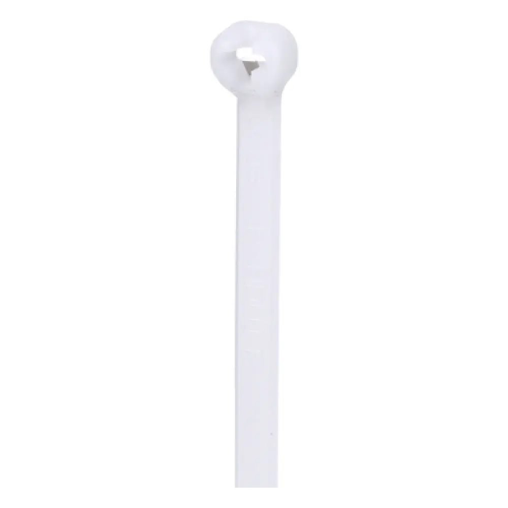 Cincho de Nylon 6.6 / 305 mm (12.0 ft) largo x 4.7 mm ancho / Tensión 222 N / Bloqueo Acero Inoxidable / UL 62275 / Paquete 100 pz