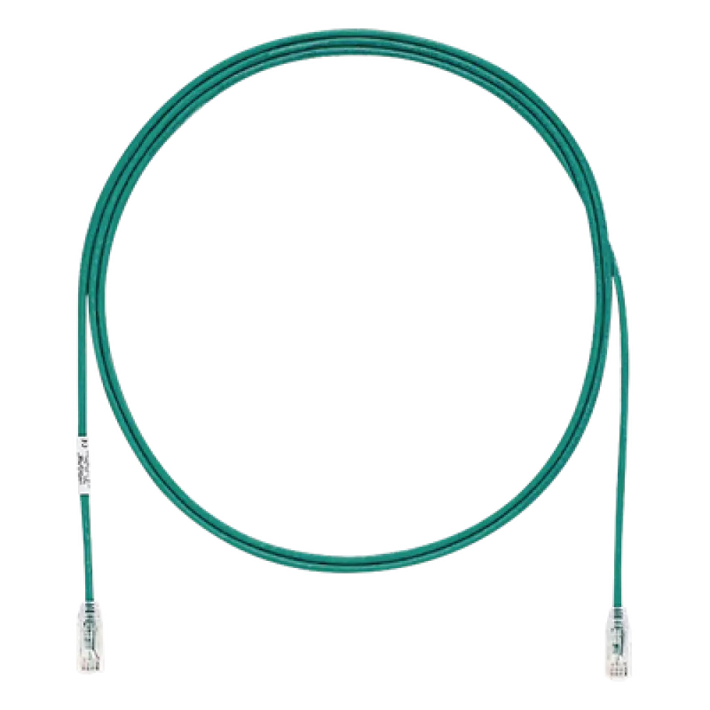 Cable de Parcheo UTP / Cat6 / 28AWG Diámetro Reducido / 2.13 m (7 Pies) / Verde