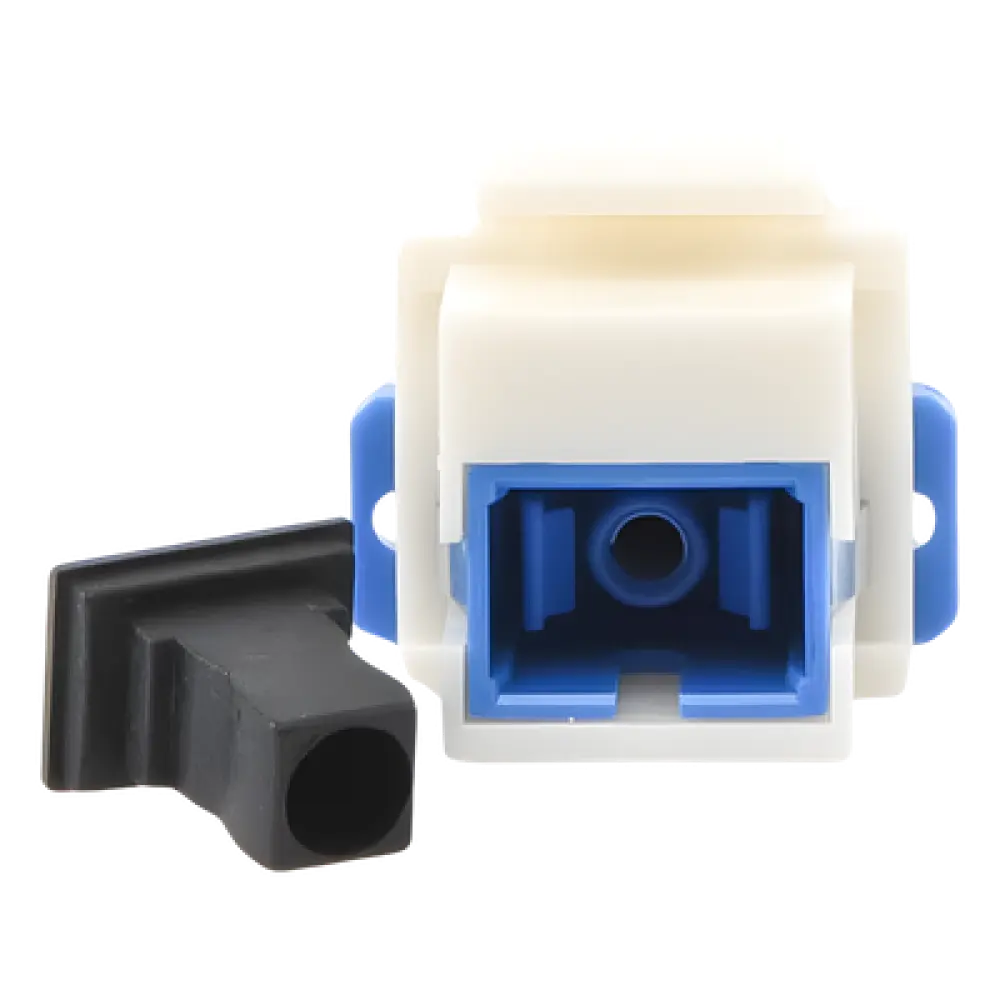 Acoplador Keystone / Fibra Óptica Monomodo / SC/PC Simplex a SC/PC Simplex / Tolerancia ±0.10 a ±0.25 dB / Material ABS